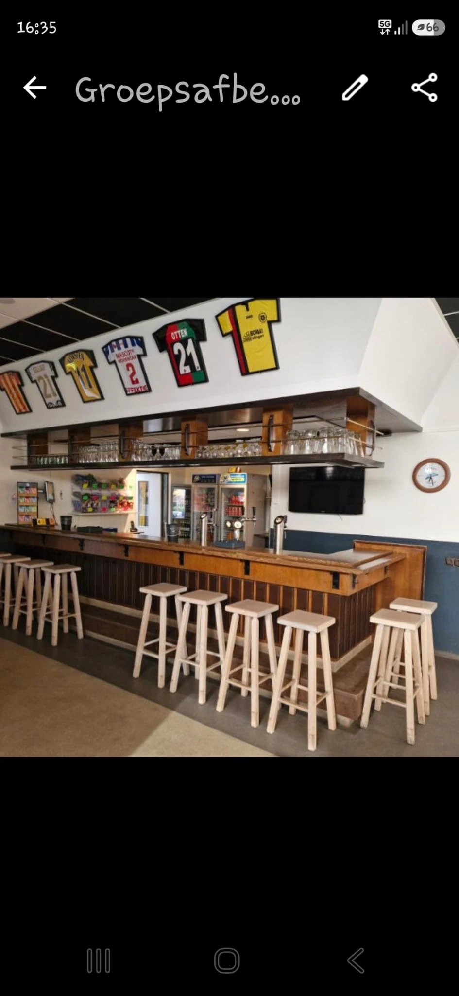Oude bar van RKSV Brakkenstein voor de renovatie