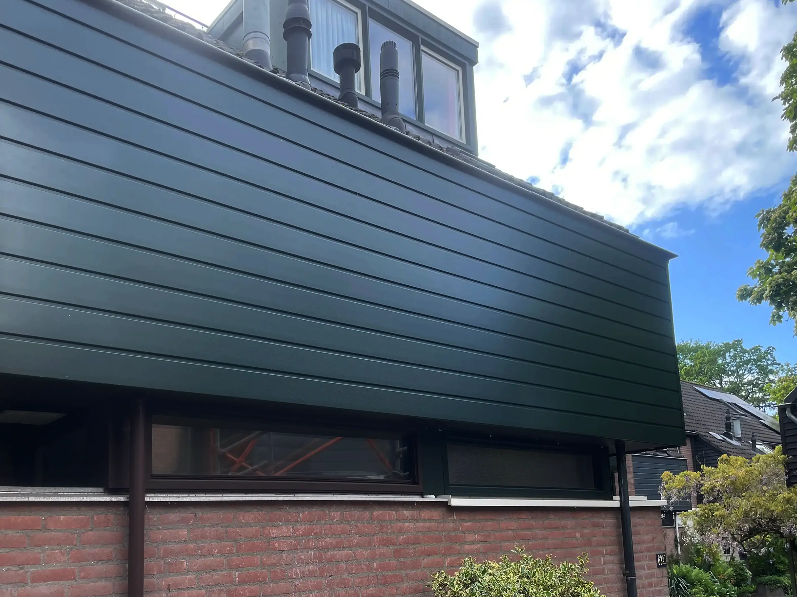 Gevelrenovatie met Keralit gevelbekleding